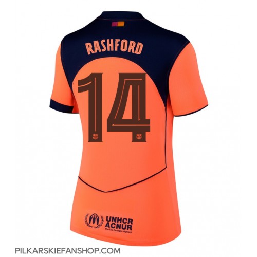 Koszulka piłkarska Barcelona Marcus Rashford #14 Strój Trzeci dla kobiety 2025-26 tanio Krótki Rękaw Koszulka piłkarska Barcelona Marcus Rashford #14 Strój Trzeci dla kobiety 2025-26 tanio Krótki Rękaw